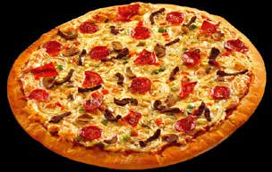 nybakt pizza fra Favoritten